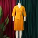 European And American Women's Clothing Winter Suit Collar Shirt Large Size Fashionable And Elegant Pleated Dress_ecoleips.com
