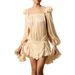 Women's Sexy Puff Sleeve Ruched Panel Bodycon Midi Dress – Vintage Elegant Slimming Party Gown 2026_ecoleips.com