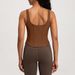 Women's Clothing Yoga Vest Slim Fit Ribbed With Chest Pad Sports One Piece Cup Fitness Top_ecoleips.com
