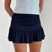 Mini Skirt for Women Sexy Bodycon Low Waisted Ruffled Short Fashionable Versatile Spring/Summer European American Style_ecoleips.com