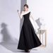 Women's Clothing Autumn New One Shoulder Celebrity Temperament Banquet Dress Slim Long Daily Dress_ecoleips.com
