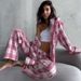 European And American Cross-Border Autumn New Plaid Loose Long-Sleeve Long Pants Wearable Pajamas Wholesale Comfortable_ecoleips.com