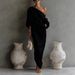 Elegant Retro Off-Shoulder Long Dress For Women Summer Loose Fit Fairy-like Zen Inspired Chinese Style Clothing_ecoleips.com