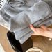 High-Waisted Soft Wool-Like Wide Leg Pants For Women, Cloud-Like Tied Waist Straight Trousers, Cozy Winter Lounge Pants In Beige, Gray & Oatmeal_ecoleips.com