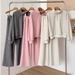 Women's Half-Zip Stand Collar Sweatshirt & Jogger Set – Minimalist Pullover Hoodie & Straight-Leg Pants (M-XXL)_ecoleips.com
