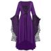 Women's Lace Dress for Halloween European And American Role Playing Hot Selling Cross Border E-commerce Best Selling Color Added Item_ecoleips.com