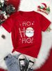 European And American Cross-border Foreign Trade Women's Clothing Christmas-themed Round-neck Printed Short-sleeve_ecoleips.com