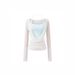 Pure Desire Spice Girl Neck Strap Chest Pad Small Vest Temperament Outer Swing Neck Long Sleeve Blouse T-shirt Spice Girl Two-piece Set_ecoleips.com