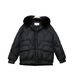 Plus Size Winter Coat For Women - Faux Fur Trim Hooded Puffer Jacket With Detachable Collar, Warm Polyester Outerwear For Cold Weather_ecoleips.com