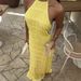 Women's Clothing Sexy Fashion Halter Neck Straps Pleated Lace Holiday Style Dress_ecoleips.com