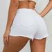Women’s Clothing Sexy Casual High Waist Elastic Plus Size Ripped Jeans Female Denim Short_ecoleips.com