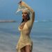 Women's Tie-Up One-Shoulder Long-Sleeved Slim-Fit Beach Dress See through Sexy Bodycon Style European American New Fashion 2025_ecoleips.com
