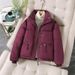girl Down Jacket For Women, Petite Short Style, Winter New Thick Loose Cotton Coat_ecoleips.com