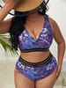Verve 2024 New Sexy Plus Size Swimsuit High Waist Two-Piece Bikini Women's Swimwear_ecoleips.com