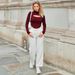 Voya Women's 2026 Spring/Summer High Neck Hollow Fashion Sexy Tight Fit Knitted Long Sleeve Short Top_ecoleips.com