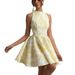 Women's Tie Waist Printed Midi Dress Suspender Summer Spring_ecoleips.com