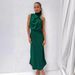 Elegant Satin Sleeveless Dress For Women - Chic High-Low Hem Cocktail Party Dress In Solid Colors - Plus Size Available (S-4XL)_ecoleips.com