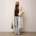 Longline Vegan Mink Coat – Hooded Faux Fur Trench With Belt & Deep Pockets (Dark Brown/Black/White) – Winter Luxe For Commuter Chic_ecoleips.com