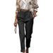 Women's High-Waisted Wide-Leg Pants – Stretch Cotton Trousers For Work & Casual (S-XL, Black, Euro-American Fit)_ecoleips.com