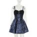 CF24328 Women's Autumn Short Skirt Sexy Slim Fit Two Tone Jacquard Suspender Dress Dark Style Halloween New Arrival_ecoleips.com