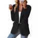 2023 WISH Hot Item Autumn Long Sleeve Solid Color Cardigan Small Blazer For Women_ecoleips.com