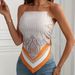 Women's Clothing New Women's Printed Strap Hem Camouflage Suspender Tube Top_ecoleips.com