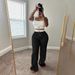 European And American New Contrast Color Double Waistband Layered Loose Sports Street Casual Trousers Two Piece Suit For Women_ecoleips.com