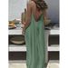 Flowwy Crinkle Ice Silk Slip Maxi Dress, Strappy Backless Loose Fit Lounge Dress For Women, Versatile Casual Home Wear_ecoleips.com