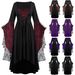Women's Lace Dress for Halloween European And American Role Playing Hot Selling Cross Border E-commerce Best Selling Color Added Item_ecoleips.com
