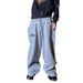 Women's Printed Casual Joggers, Loose Fit Street Dance Trousers With Unique Pattern, Comfortable Hip Hop Pants For Summer Daily Wear_ecoleips.com