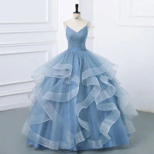 Strapless A-Line Evening Gown – Elegant & Modern (Dusty Blue/Navy/Black/Orange/Red/Champagne/Green, XS-XXXL)_ecoleips.com