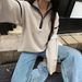 Diyun European And American Casual Simple Solid Color Long Sleeve Zipper Sweater Women's Fashion 2025_ecoleips.com