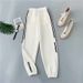 Women's Korean Style Harajuku Loose Fit Slimming Tapered Leg Sweatpants Casual Pants For Spring Autumn_ecoleips.com