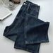 2025 Fall/Winter New Wide-Leg Jean Women, Plu Size, For Curvy Girl, Pear-Shaped Body, High-Waited Slimming Long_ecoleips.com