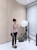 LaaReeToo Tencel Wool Deep V Neck Halter Base Shirt For Women Autumn Winter Design Long Sleeve T-Shirt Top_ecoleips.com