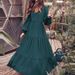 Modest Abaya Dress Retro Style Plus Size Women's Swing Dress Elegant Autumn Clothing_ecoleips.com