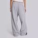 Women's Clothing Retro Gray Casual Sweatpants For Women High Waist Loose Slim Raw Edge Mopping Casual Pants_ecoleips.com