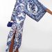 Women's Clothing Fashion Blue And White Porcelain Print One Line Loose Dress_ecoleips.com