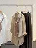 Silk Scarf Shirt for Women Old Fashioned Style Korean Loose Thin Slim Top with Five Quarter Sleeves Summer 2026 New Arrival_ecoleips.com