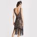 Women’s Clothing masquerade V neck high end dress Gatsby party gathering sequin tassel dress_ecoleips.com