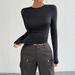 Women's Clothing Women's Elegant Slim Fit Knitted Top Round Neck Long Sleeve Autumn/Winter Y2K Long Sleeve For Formal & Casual_ecoleips.com