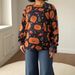 Cross-border European American Halloween Funny Pumpkin Print Long-sleeve Pullover Sweater, New Autumn Style For Women,_ecoleips.com