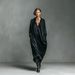 Elegant Satin Long Sleeve Shirt Dress for Women Solid Color Office Wear Versatile Stretch Comfort_ecoleips.com
