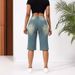 Women's Straight Leg Jeans Mid-Length Casual Loose Fit European American Fashion Summer New 2026_ecoleips.com