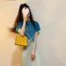 Fashionable Youthful Slim Fit Elegant Slimming Suit Early Spring Little Blue Top And Skirt Two-Piece Set_ecoleips.com