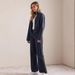Women's Clothing Spring And Summer New European And American Style Women's Fashion Splicing Striped Denim Jacket Pants_ecoleips.com