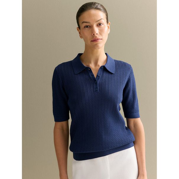 Women's Clothing Short Sleeved Knitted Ladies Summer Casual Tops Knitted Sweaters_ecoleips.com