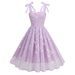 European And American Style Women's Embroidered Suspender Cocktail Dress Cross Border Fashion 8771_ecoleips.com