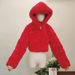 Women’s Faux Fur Jacket – Short-Length Hooded Coat With Color Block Design (White/Red/Pink/Yellow/Blue/Black, Streetwear & Ethical Fashion)_ecoleips.com