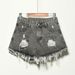 Women's Clothing Waist Fat Mm Loose Denim Shorts Women's Summer Large Size Hole Slimming Raw Edge Wide Leg A Line Hot Pants_ecoleips.com